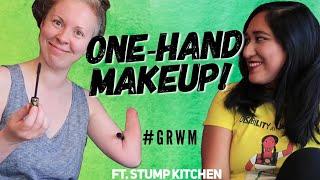 Congenital Amputee Does My Makeup #GRWM ft. Stump Kitchen CC