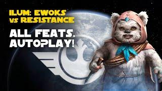 Ilum Ewoks vs Resistance Galactic Challenge  SWGOH GC X