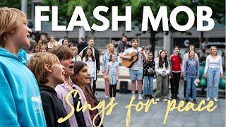 Flash Mob Sings for Peace in Central London 
