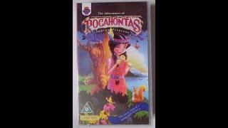 Original VHS Opening The Adventures Of Pocahontas - Indian Princess - 2003 Reissue UK Retail Tape