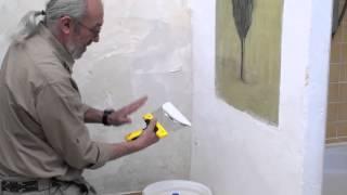 Préparation des murs rebouchage lissage - Tuto brico avec Robert comment reboucher enduire un mur