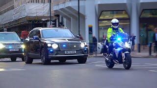 Police escort Princess Anne to Westminster Abbey