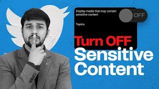 How To Turn Off Twitter Sensitive Content Setting  Unblock Potentially Sensitive Content on Twitter