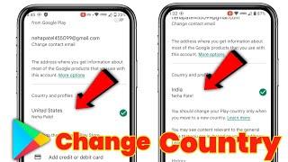 How To Change Google Play Store Country  PlayStore Country Change  Easy Method