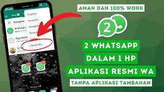 Cara Bikin WA 2 Dalam 1 Hp Beda Nomor  Tanpa Aplikasi Tambahan