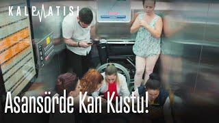 Asansörde kan kustu