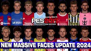 PES 2017 NEW MASSIVE FACES 650+ UPDATE 2024