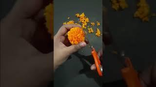 How to make Woolen Flower at Home  Diy  Marigold  Flower Kese Banaye  woolen craft ideas 