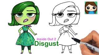 How to Draw Disgust  Inside Out 2 New
