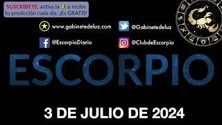 Horóscopo Diario - Escorpio - 3 de Julio de 2024.