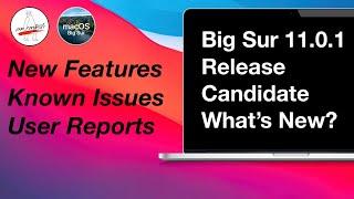 macOS Big Sur 11.0.1 Release Candidate Whats New? Overview of NEW Features & Known Issues