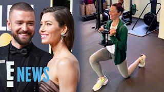 Justin Timberlake Attempts to Distract Jessica Biel During Leg Workout  E News