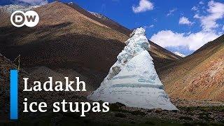 How the ice stupas of Ladakh bring water to the Himalayan desert  DW News