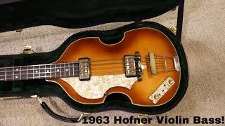 1963 German Hofner 5001 Beatle Bass Unboxing