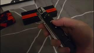 AKC Roma Swinguard Black 11.. Video sponsored by DJOKO  #switchblade #knifereview