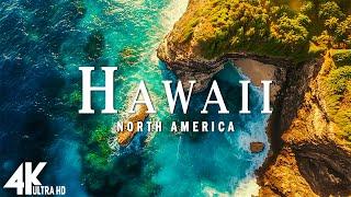 HAWAII 4K UHD • Breathtaking Aerial Views of Volcanoes Beaches and Tropical Landscapes