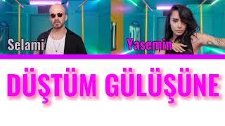 Yasemin Yürük & Selami Bilgiç - Düştüm Gülüşüne Renk Kodlu Şarkı Sözü  Color Coded Lyrics 