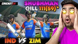 SHUBHMAN GILL 11159* INDIA Vs ZIMBABWE T20I-5 Series Cricket 24
