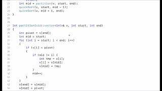 C++ Tutorial How to implement Quick Sort?