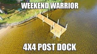 A Weekend Warrior 4x4 Post Dock Project #dock #4x4postdriver #4x4postprojects #4x4postIdeas