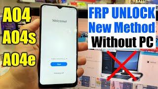 Samsung A04A04sA04e FRP Bypass Android 12 Without Pc  A045FA047FA042F Google Account Bypass