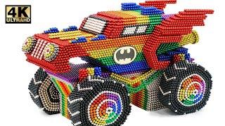 Most Creative - Make Coolest Batmobile Car From Magnetic Balls Satisfying  Magnet World Series