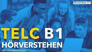 TELC B1 Hörverstehen Modelltest mit Lösungen - Deutsch lernen durch Hören @DldH