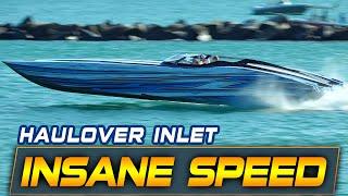 SERIOUS RAW POWER THROUGH HAULOVER INLET - SICK HP IN 4K  BOAT ZONE