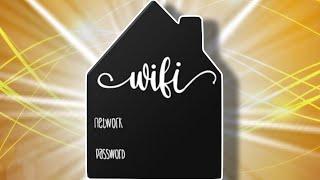 Stay Connected with this Cute Wi-Fi Chalkboard Sign