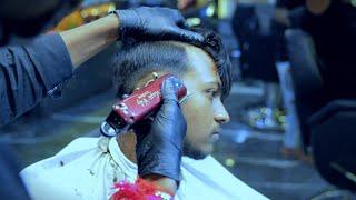 RELAXING SCISSOR HAIRCUT  RAINBOW BEAUTY AND TATTOO#rainbowasmr#menshairstyle#menshaircut#barber