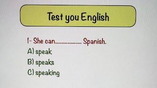 Test your English Grammar