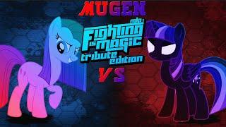 Mugen Fighting Is Magic Tribute Edition Pinkamena VS Nightmare Sparkle