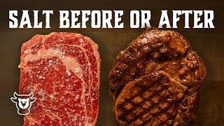 When To Salt A Steak - Right Before or After Cooking?