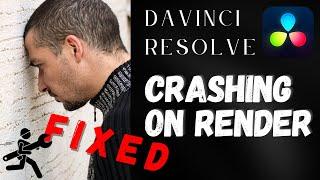 DaVinci Resolve Crashing on Render  Quick Easy Fix  Why does DaVinci Resolve Crash Rendering?
