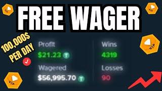 FREE DICE WAGER STRATEGY  GET A VIP LEVEL UP ON STAKE EASY