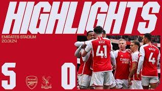 HIGHLIGHTS  Arsenal vs Crystal Palace 5-0  Gabriel Magalhães 2 Trossard Martinelli 2
