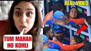 Ritika Sajdehs emotional statement on Virat after he did this when she was crying when IND won WC 
