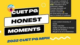 CUET PG MPH Various Universities Honest Review by Senior Students