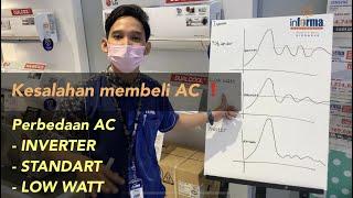 ️Kesalahan ketika membeli AC ️Perbedaan AC Inverter vs Non Inverter dan juga Low Watt ️