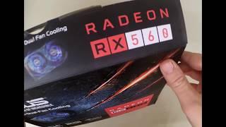 Unboxing Asus Radeon RX560 2GB Overclocked  Power Unleashed