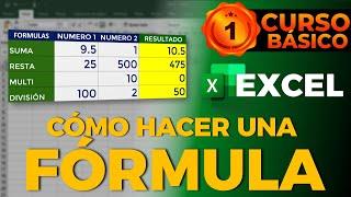 CÓMO HACER UNA FÓRMULA EN EXCEL Nueva Versión