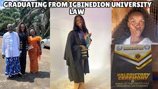 Finally graduating from Igbinedion university Law Department 
