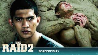 Rama Fights Off Inmates  Attack Scene - Epic Mass Brawl  The Raid 2  Screenfinity