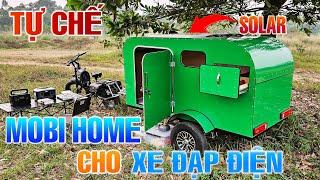 Tự Chế Nhà Di Động Mini Cho Xe Đạp Điện Địa Hình -  eBike Mobihome Camper Trailer