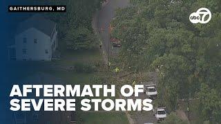 Tracking storm damage in Montgomery County Maryland