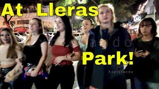 Lleras Park in El Poblado neighborhood Medellin Colombia 2022