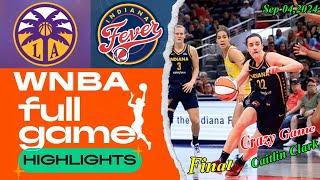 Los Angeles Sparks Vs Indiana Fever FULL GAME Final Sep 42024 WNBA 2024 Season  Caitlin Clark.