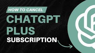 How to Cancel ChatGPT Plus Subscription  Cancel ChatGPT  Data Magic AI #chatgptplus
