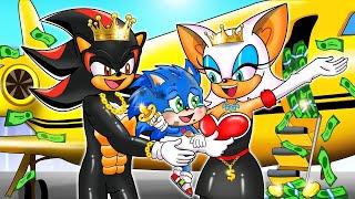 BABY SONIC Adopted by Rich SHADOW Family  Sad Story But Happy Ending  Sonic the Hedgehog 2