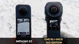 Insta360 One RS 1-Inch 360 Edition vs Insta360 X3 - Review & Tutorial